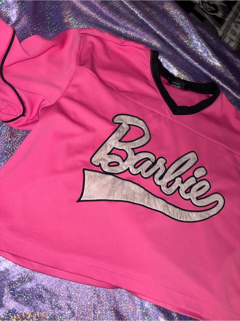 Malibu Barbie Cropped Jersey - Picture 3 of 6